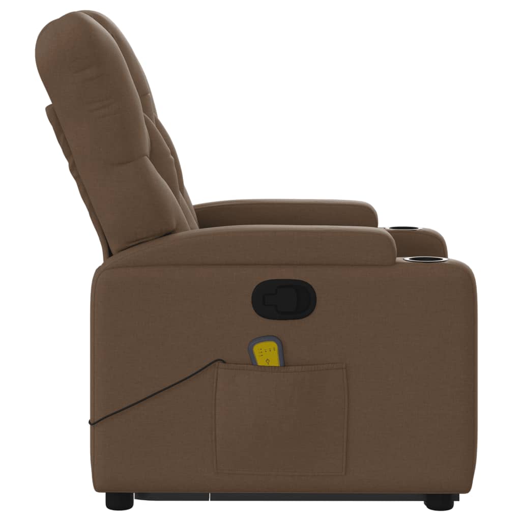 Massagefåtölj Med Uppresningshjälp Tyg