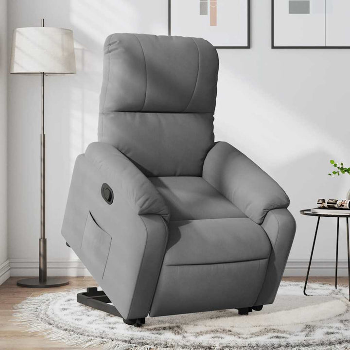 Reclinerfåtölj Med Uppresningshjälp Mikrofibertyg