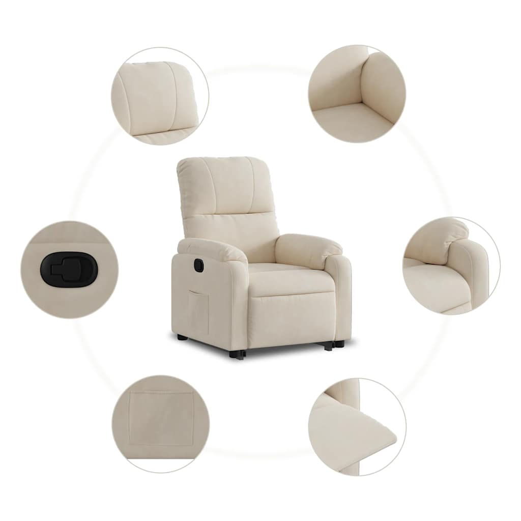 Reclinerfåtölj Med Uppresningshjälp Mikrofibertyg