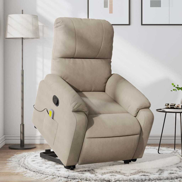 Reclinerfåtölj Med Uppresningshjälp Mikrofibertyg