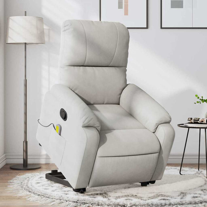 Reclinerfåtölj Med Uppresningshjälp Mikrofibertyg