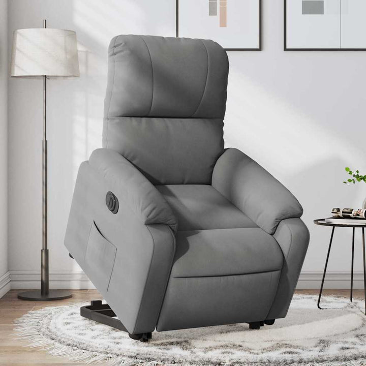 Reclinerfåtölj Med Uppresningshjälp Mikrofibertyg