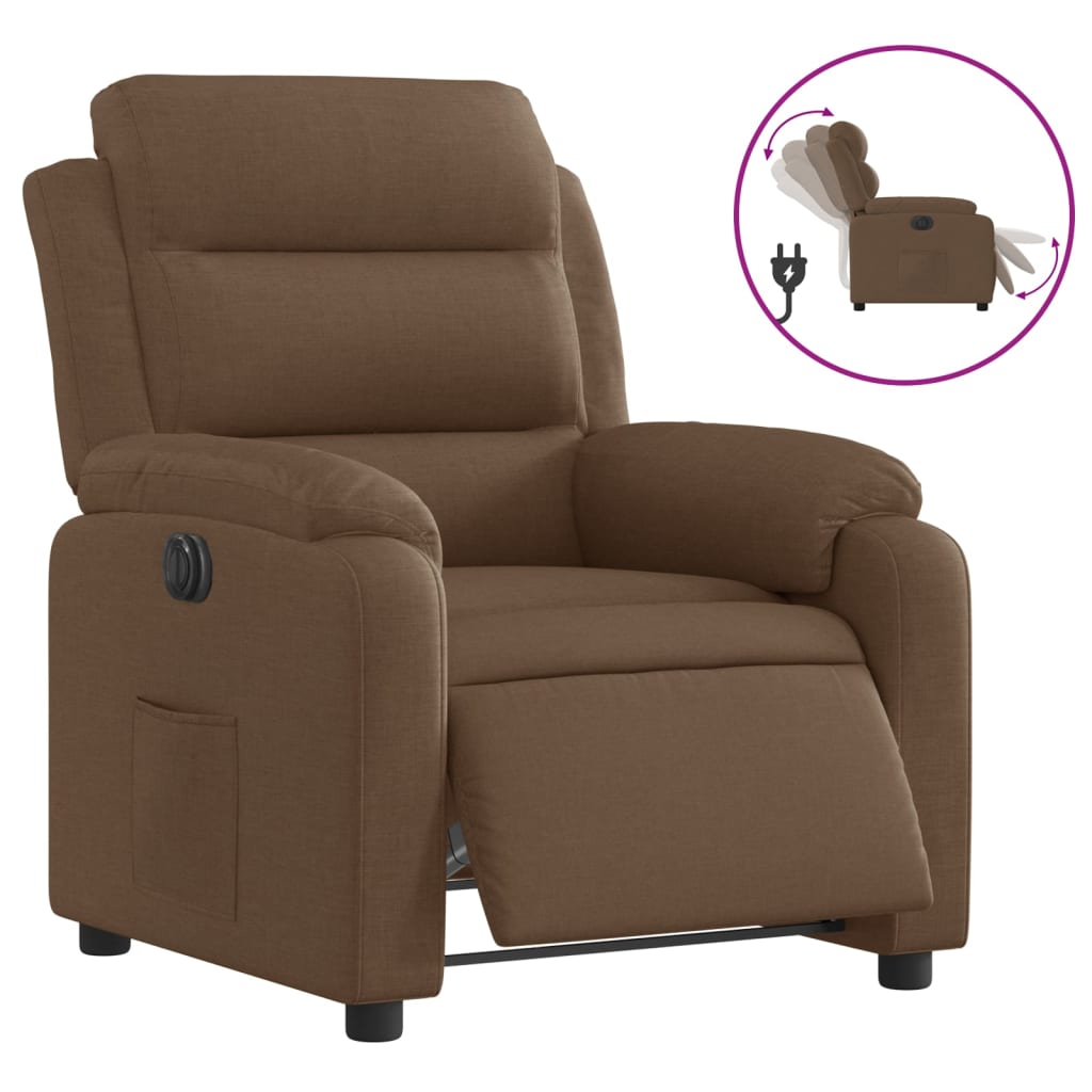 Elektrisk Reclinerfåtölj Tyg