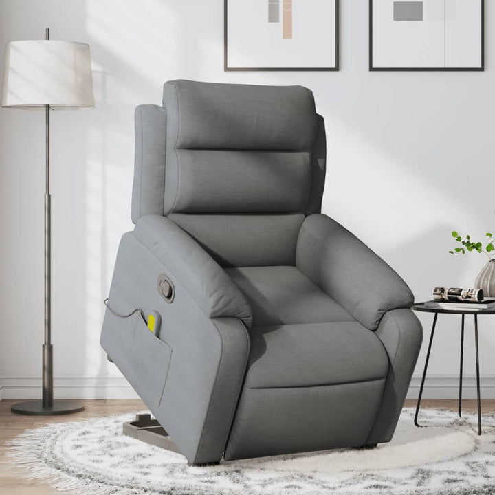 Elektrisk Reclinerfåtölj Med Uppresningshjälp Tyg