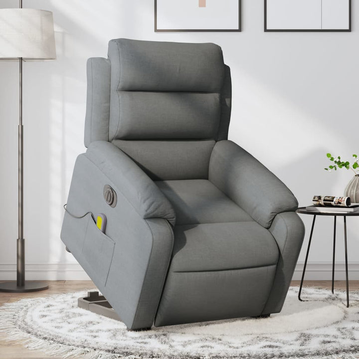 Elektrisk Reclinerfåtölj Med Uppresningshjälp Tyg