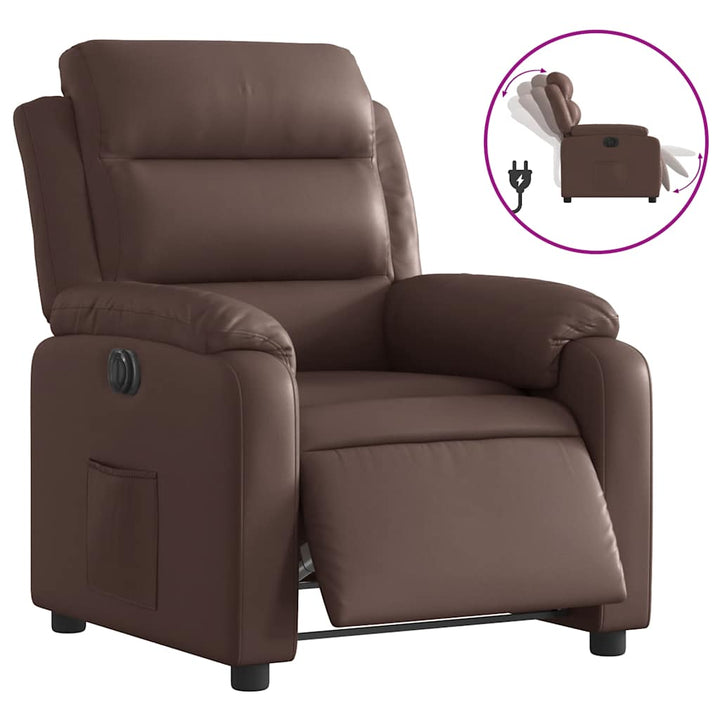 Elektronisk Reclinerfåtölj Konstläder