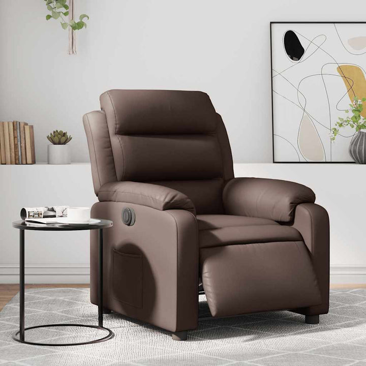 Elektronisk Reclinerfåtölj Konstläder