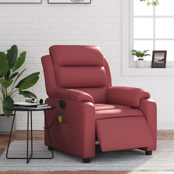 Elektronisk Reclinerfåtölj Konstläder