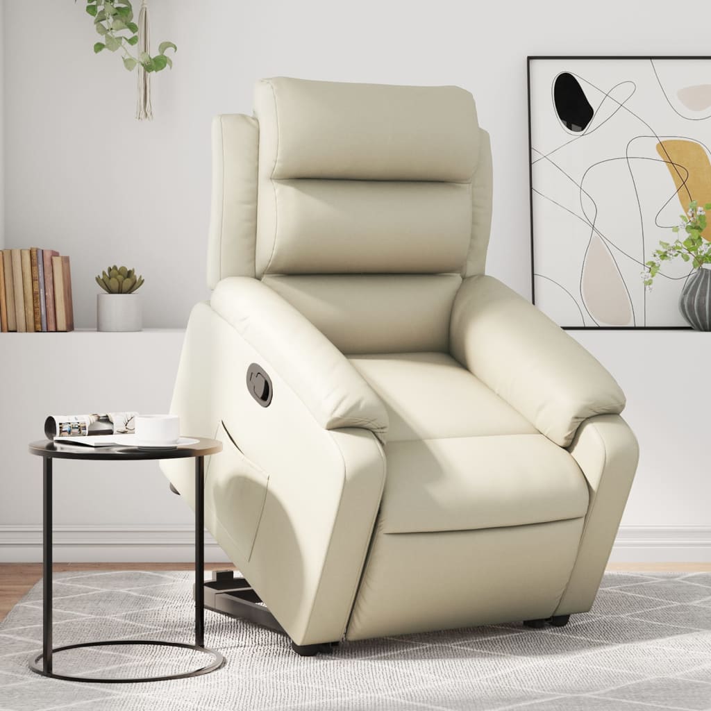 Reclinerfåtölj Med Uppresningshjälp Konstläder