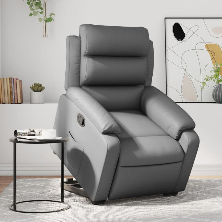 Reclinerfåtölj Med Uppresningshjälp Konstläder