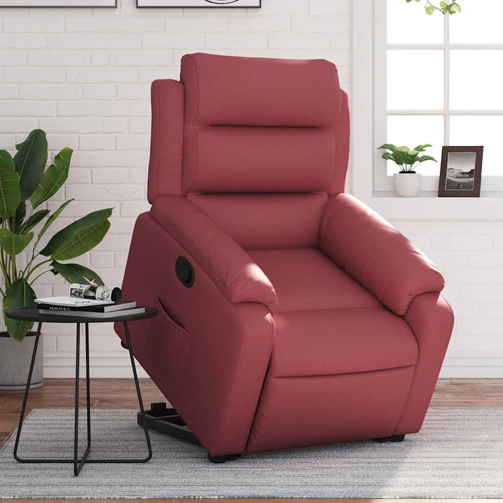 Reclinerfåtölj Med Uppresningshjälp Konstläder