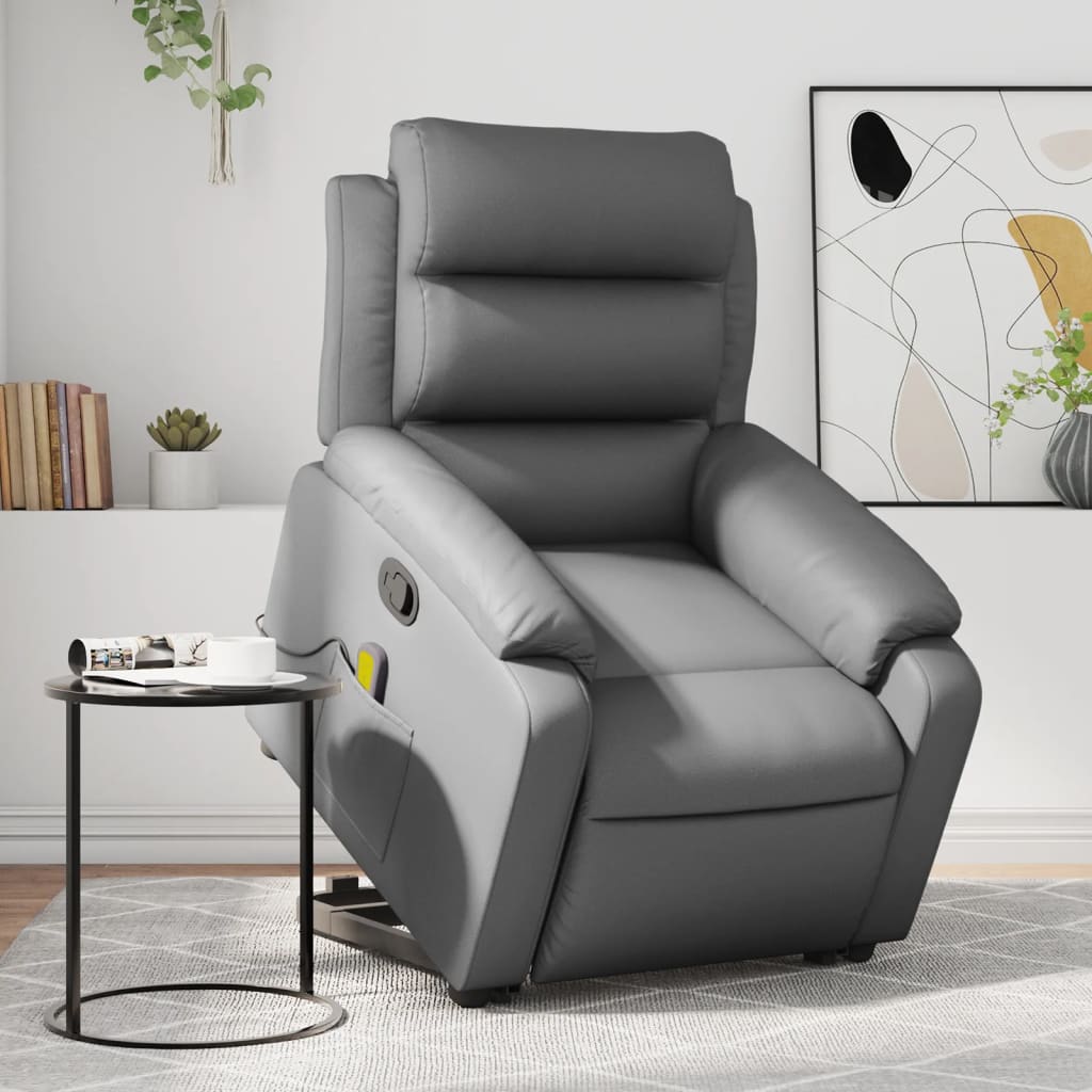 Reclinerfåtölj Med Uppresningshjälp Konstläder