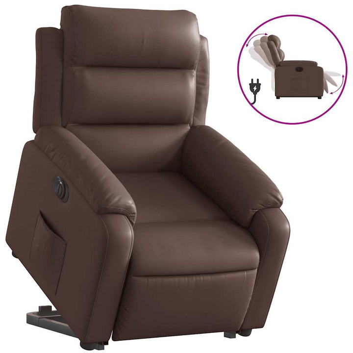 Reclinerfåtölj Med Uppresningshjälp Konstläder