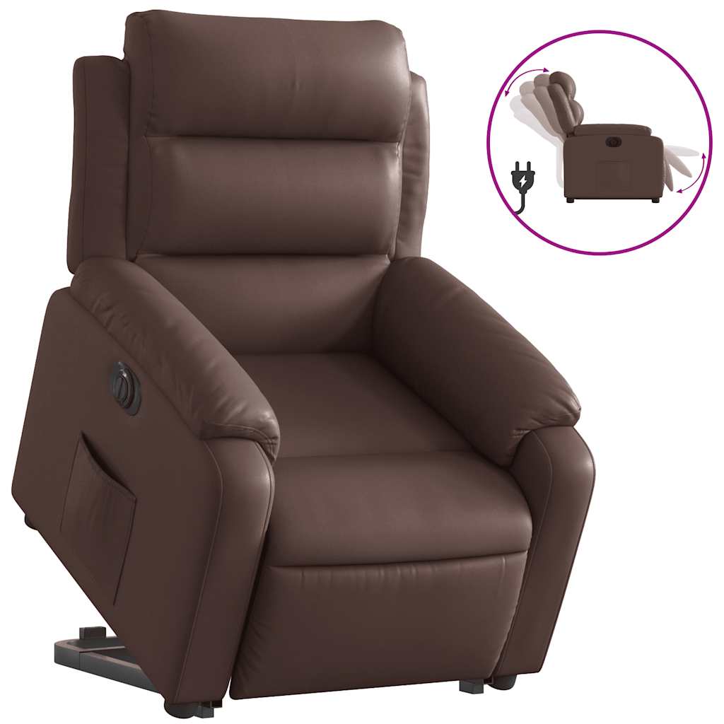 Reclinerfåtölj Med Uppresningshjälp Konstläder
