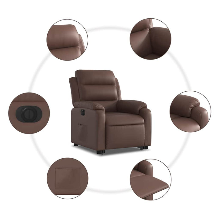 Reclinerfåtölj Med Uppresningshjälp Konstläder