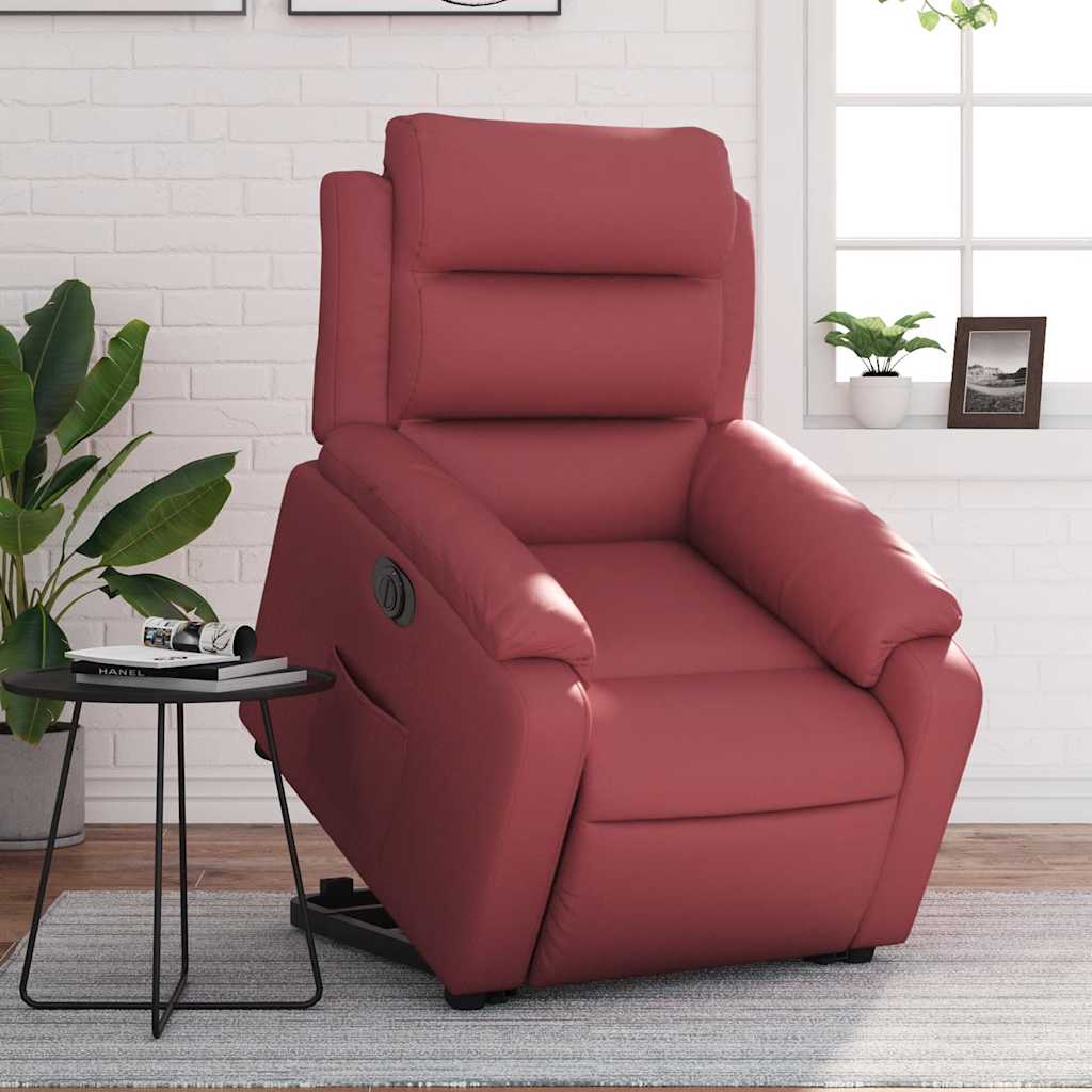 Reclinerfåtölj Med Uppresningshjälp Konstläder