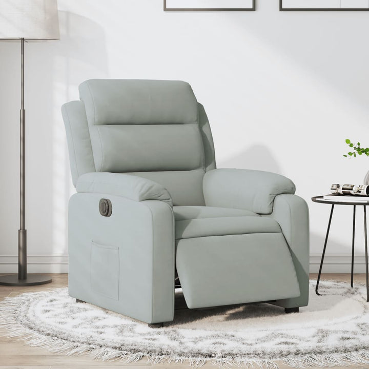Elektrisk Reclinerfåtölj Sammet
