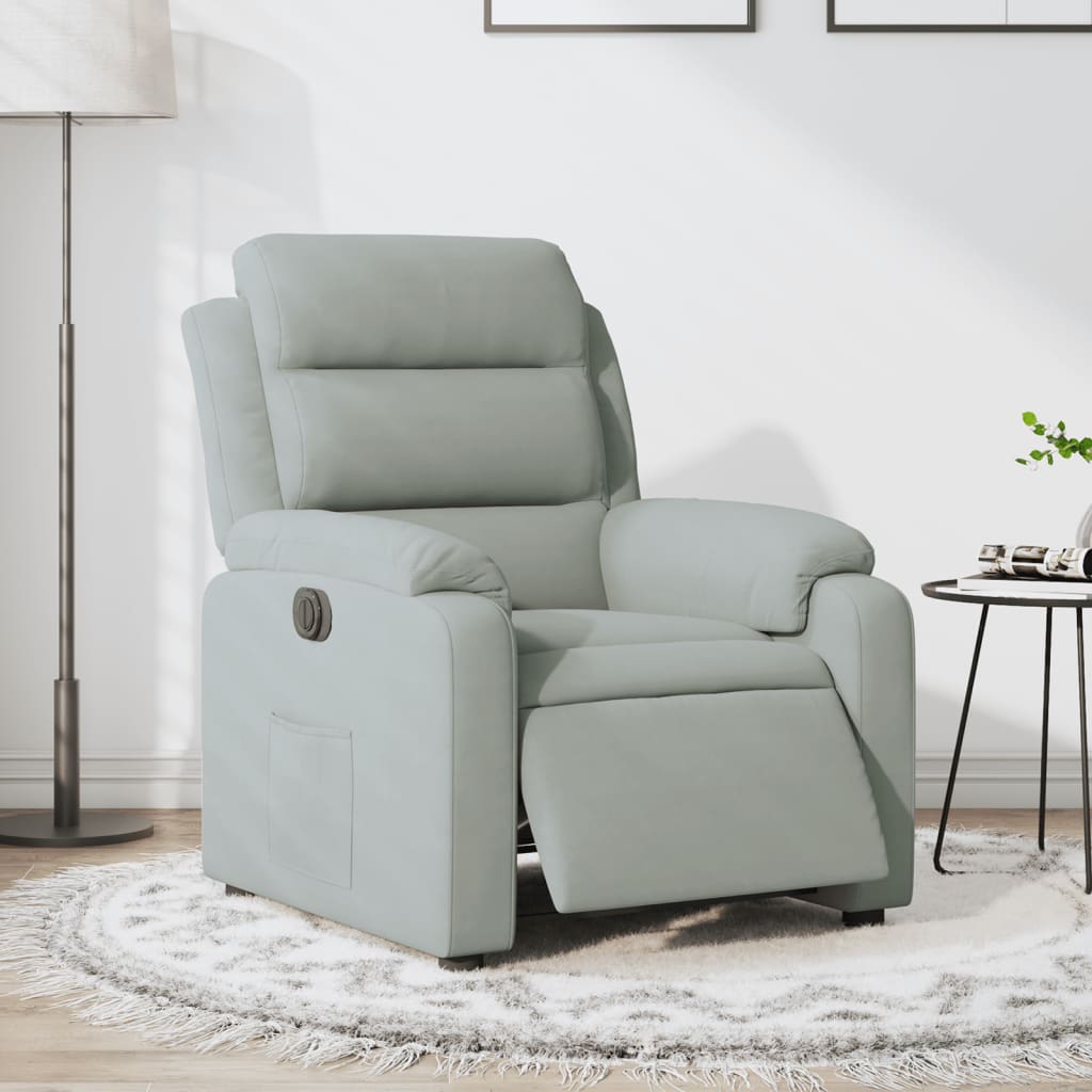 Elektrisk Reclinerfåtölj Sammet
