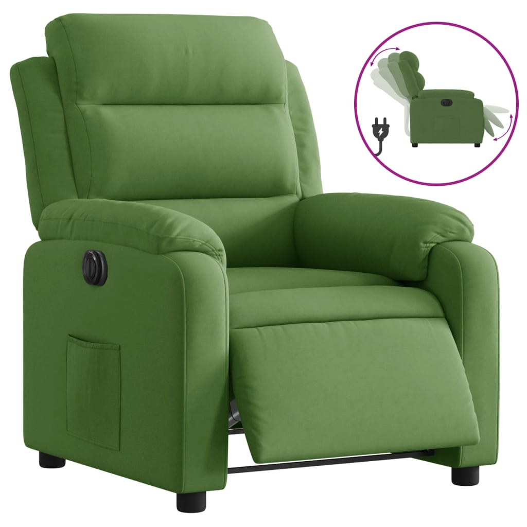 Elektrisk Reclinerfåtölj Sammet