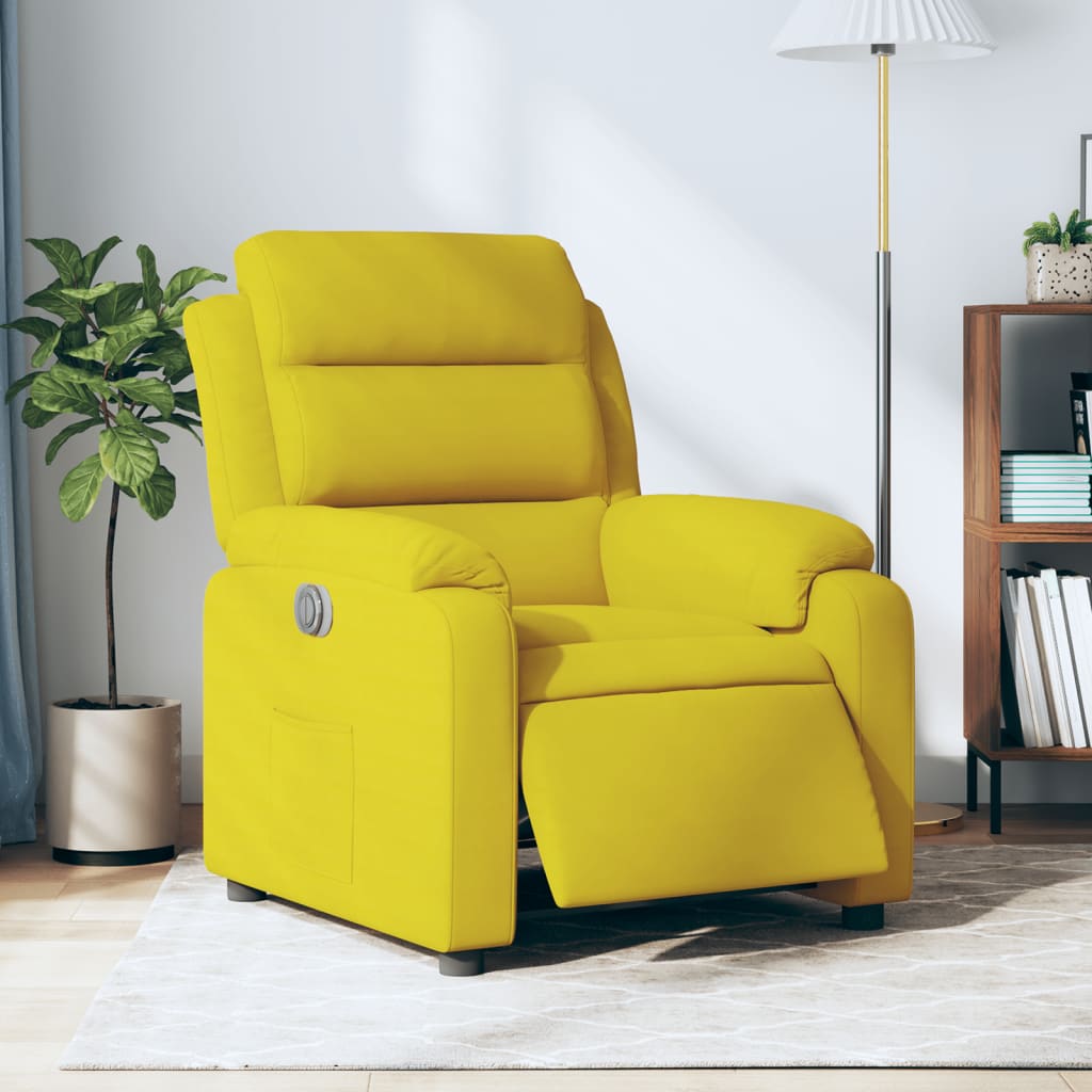Elektrisk Reclinerfåtölj Sammet