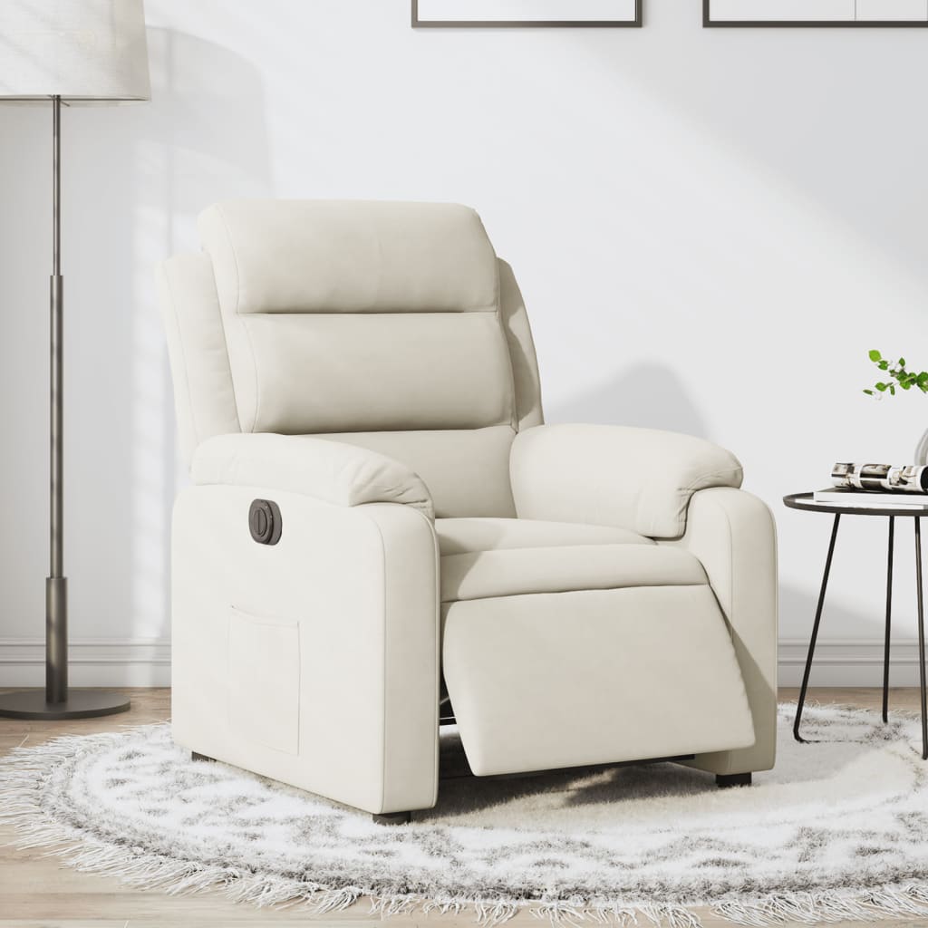 Elektrisk Reclinerfåtölj Sammet