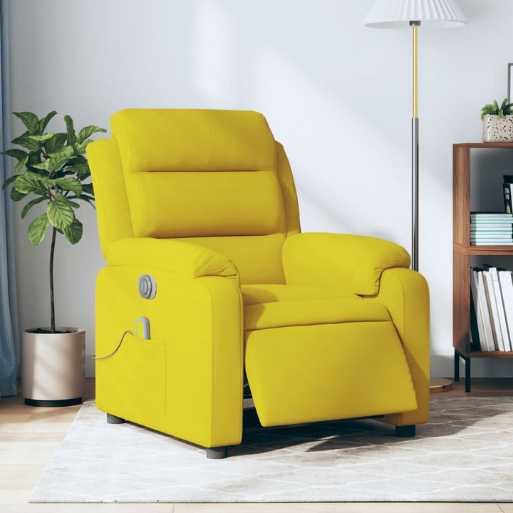 Elektrisk Reclinerfåtölj Sammet