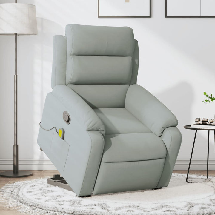 Elektrisk Reclinerfåtölj Med Uppresningshjälp Sammet