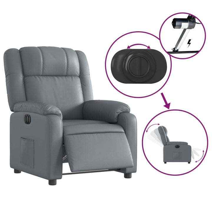 Elektrisk Reclinerfåtölj Konstläder