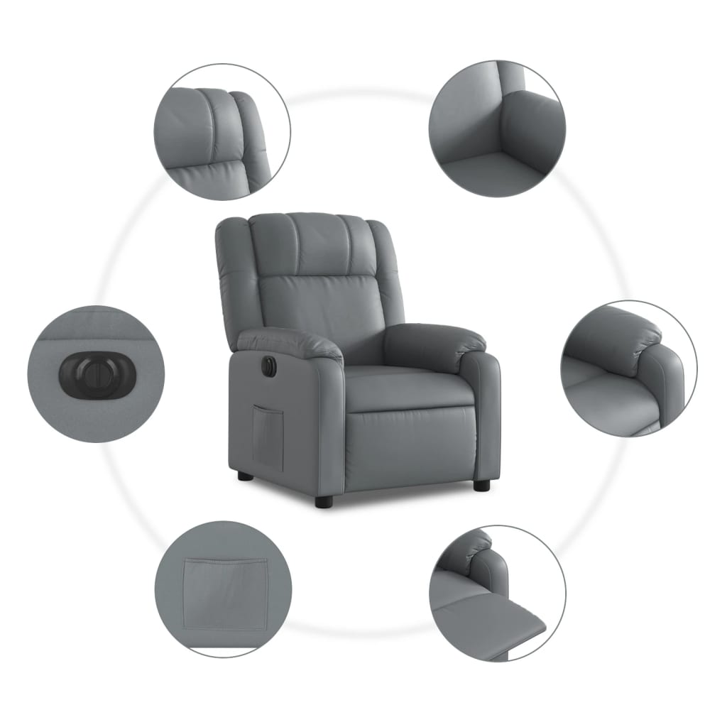 Elektrisk Reclinerfåtölj Konstläder