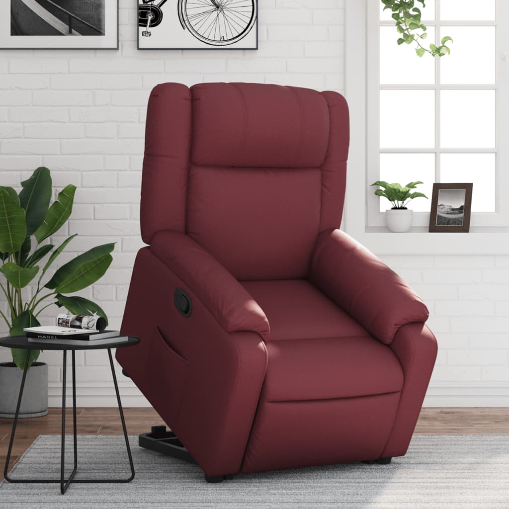 Reclinerfåtölj Med Uppresningshjälp Konstläder