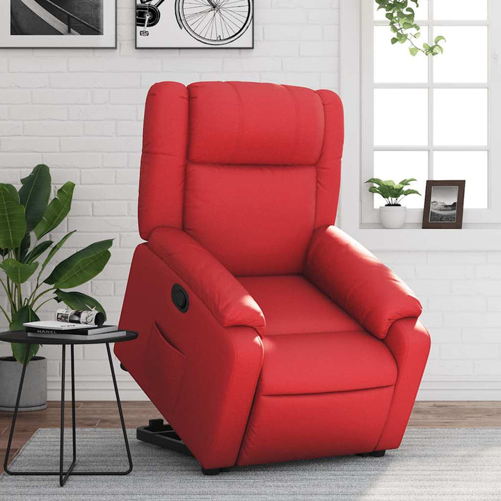Reclinerfåtölj Med Uppresningshjälp Konstläder
