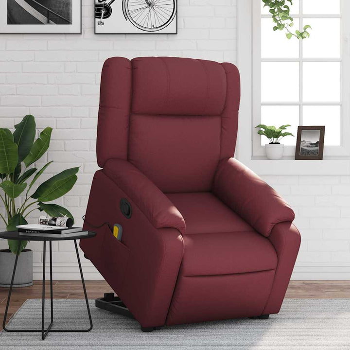 Reclinerfåtölj Med Uppresningshjälp Konstläder