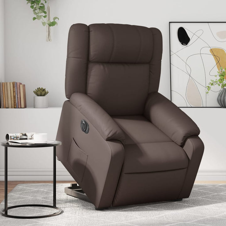 Reclinerfåtölj Med Uppresningshjälp Konstläder