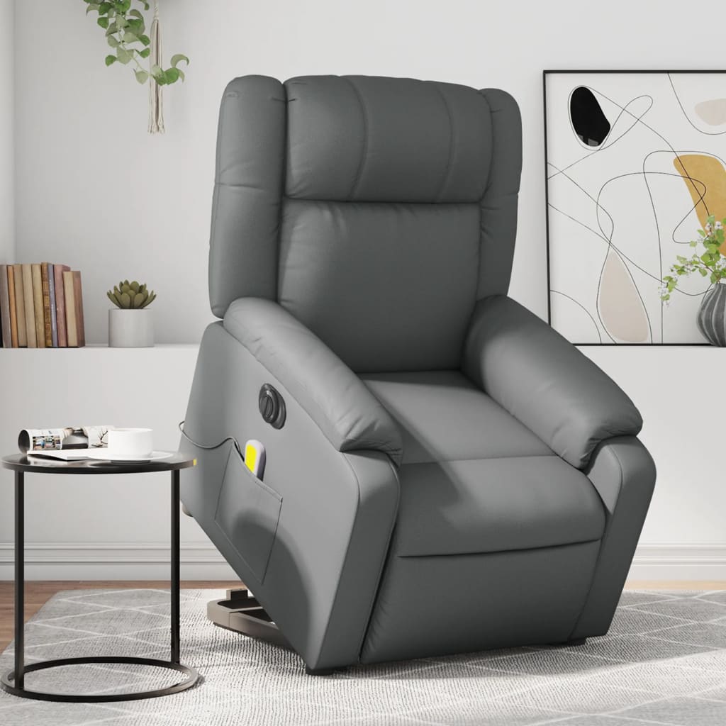 Reclinerfåtölj Med Uppresningshjälp Konstläder