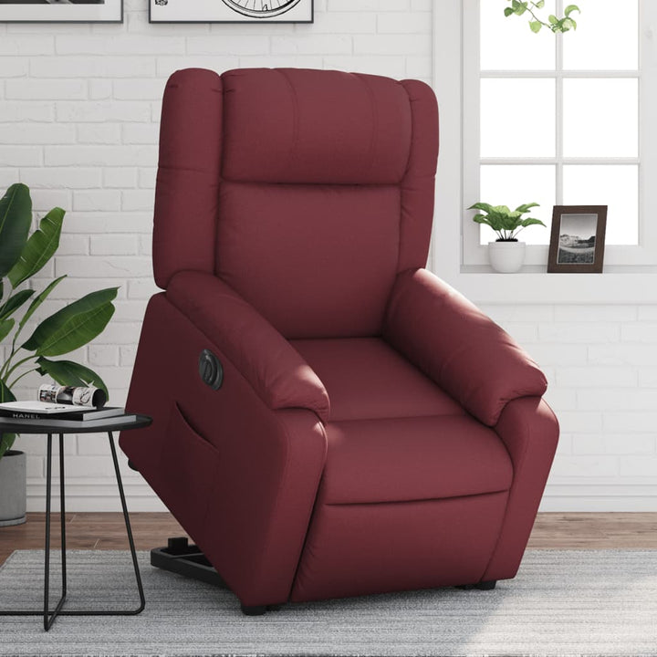 Reclinerfåtölj Med Uppresningshjälp Konstläder