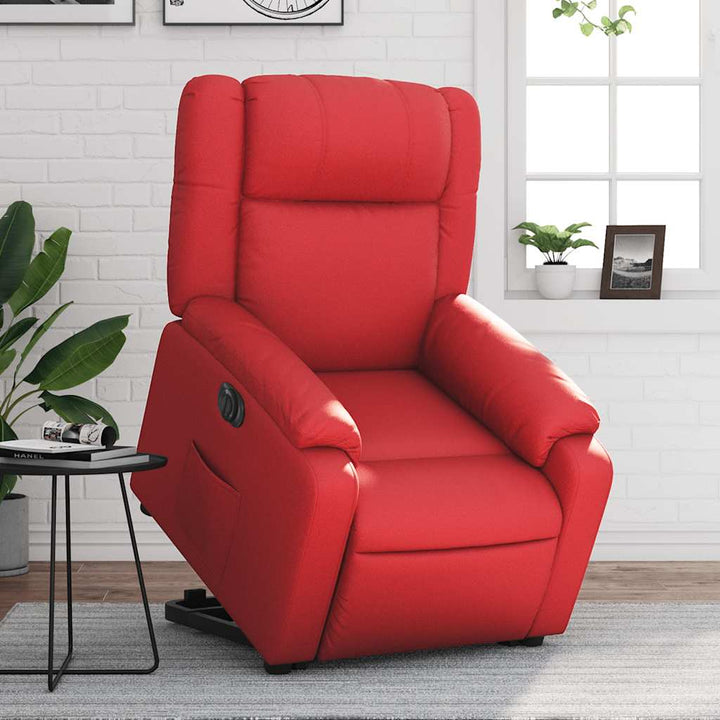 Reclinerfåtölj Med Uppresningshjälp Konstläder