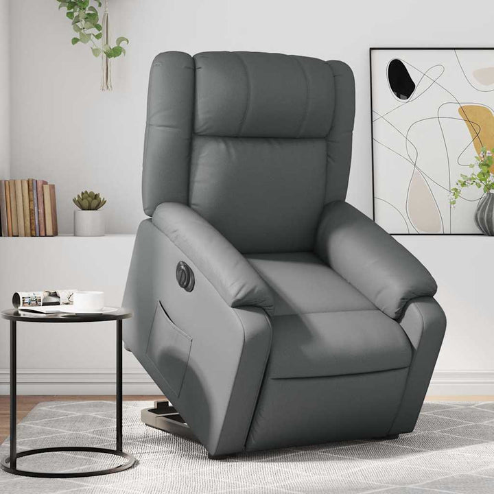 Reclinerfåtölj Med Uppresningshjälp Konstläder