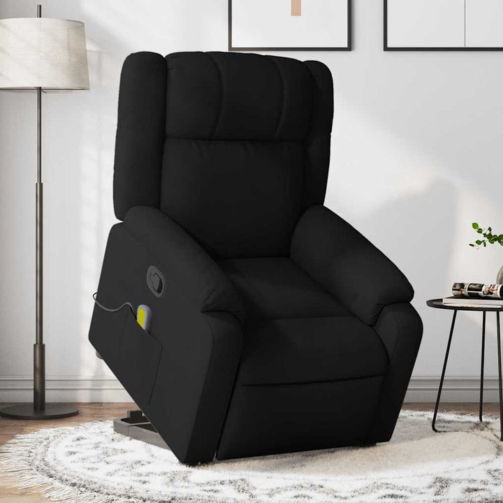 Elektrisk Massagefåtölj Med Uppresningshjälp Tyg