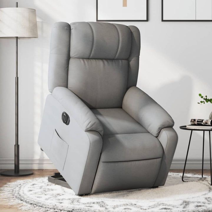 Elektrisk Massagefåtölj Med Uppresningshjälp Tyg