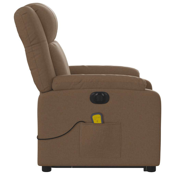 Elektrisk Massagefåtölj Med Uppresningshjälp Tyg