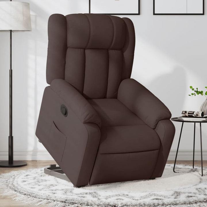 Elektrisk Massagefåtölj Med Uppresningshjälp Tyg