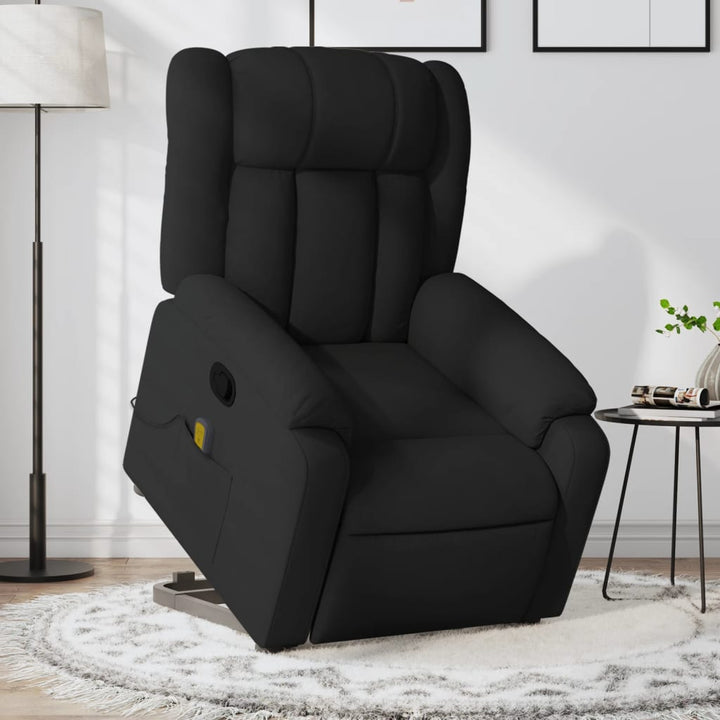 Elektrisk Massagefåtölj Med Uppresningshjälp Tyg