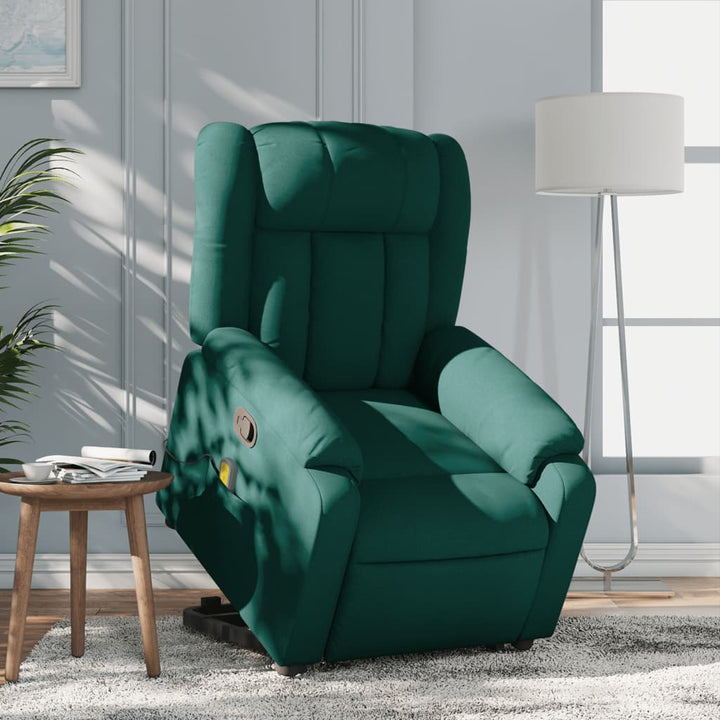 Elektrisk Massagefåtölj Med Uppresningshjälp Tyg