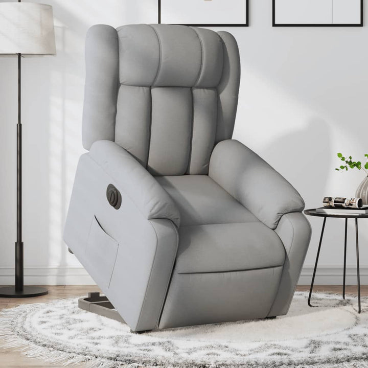 Elektrisk Massagefåtölj Med Uppresningshjälp Tyg
