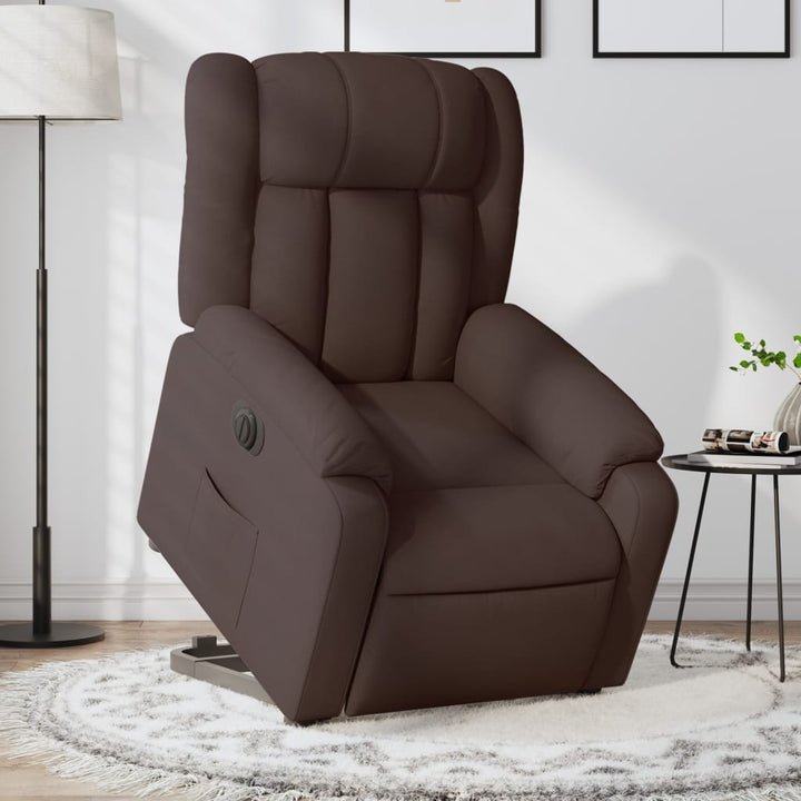 Elektrisk Massagefåtölj Med Uppresningshjälp Tyg