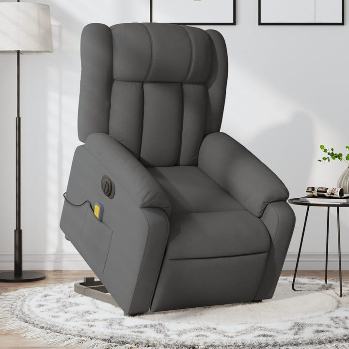 Elektrisk Massagefåtölj Med Uppresningshjälp Tyg