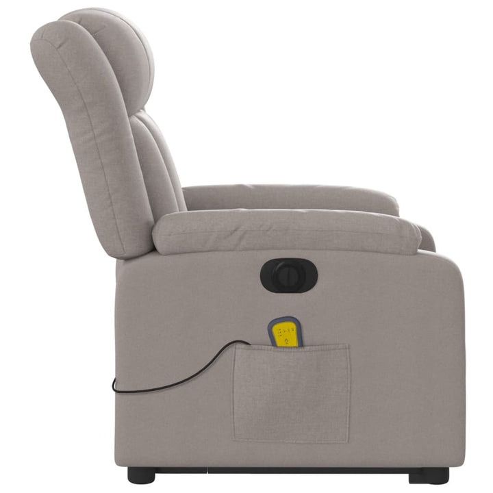 Elektrisk Massagefåtölj Med Uppresningshjälp Tyg
