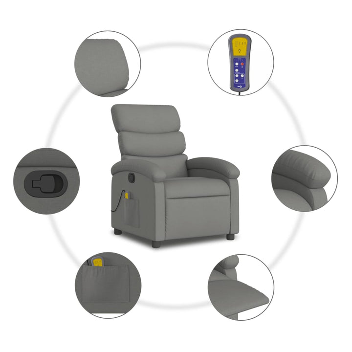 Massagefåtölj Tyg