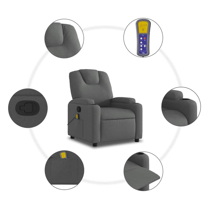 Massagefåtölj Tyg