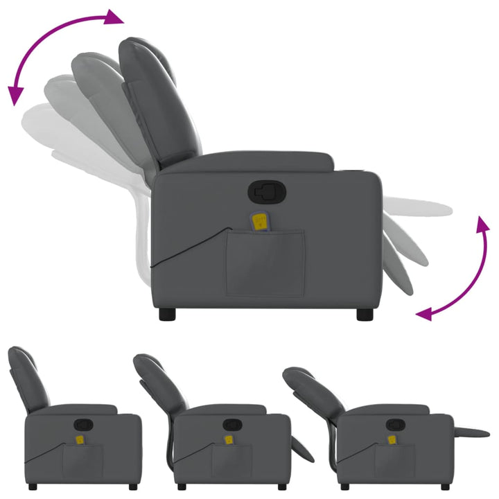 Massagefåtölj Konstläder